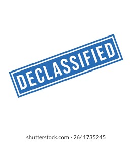 Declassified Letter Rubber Stamp Vector Design Template