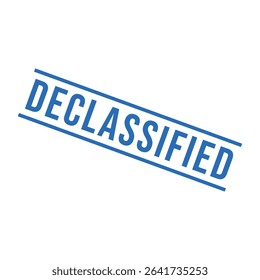 Declassified Letter Rubber Stamp Vector Design Template