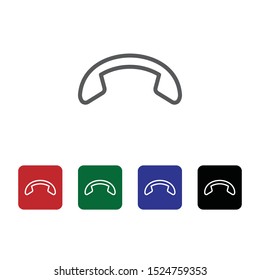 Decline, hang up vector icon. Element of phone for mobile concept and web apps illustration. Thin line icon for website design and development. Vector icon
