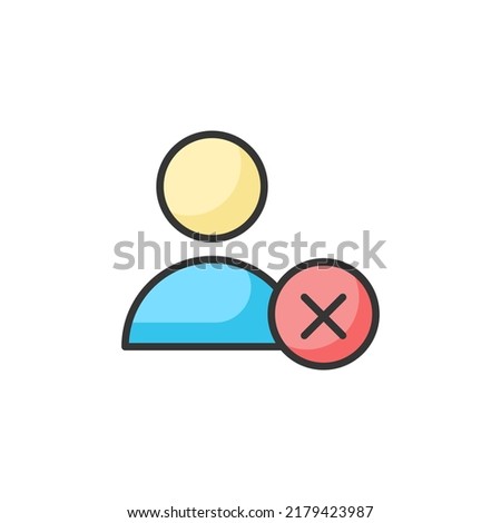Decline Icon. Decline Logo. Vector Illustration. Isolated on White Background. Editable Stroke
