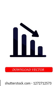 Decline icon, Vector