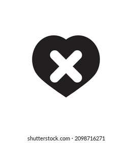 decline icon vector isolated illustration