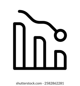 Decline Icon Vector Symbol Design Illustration