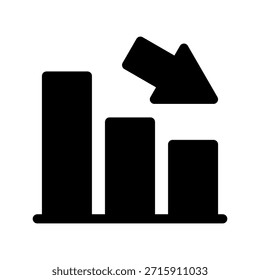 Decline Icon Vector Symbol Design Illustration