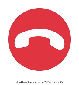 decline phone call buttons. Vector illustration icon. Phone call. Telephone sign. Accept call and decline phone icons.