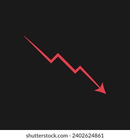 "Decline"- Vektorgrafik für Unternehmen