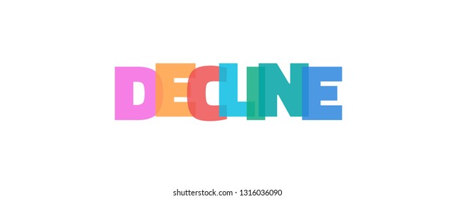 decline-word-concept-decline-on-white-stock-vector-royalty-free