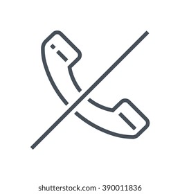 This Call End Vector Icon White Stock Vector (Royalty Free) 1586233378