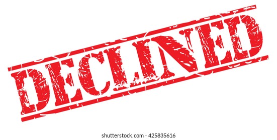 declined grunge stamp, vector illustration