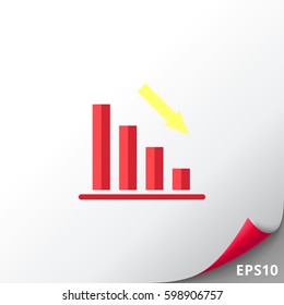 Declining bar chart