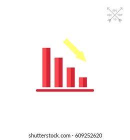 Declining bar chart