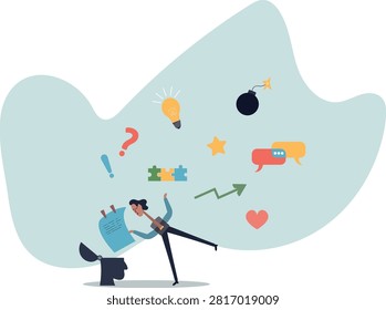 Declutter your mind, clear your brain to regain focus improve creative thinking ability, free up memory.human life and situation.vector illustration.
