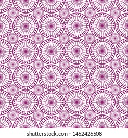 Deco fretwork inspired circle pattern