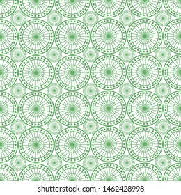 Deco fretwork inspired circle pattern