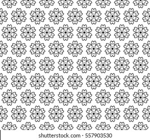 decoative floral ornament. seamless vector illustration. for design, invitation, wallpaper