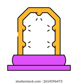 decontamination shower nuclear energy line icon vector. decontamination shower nuclear energy sign. isolated symbol illustration