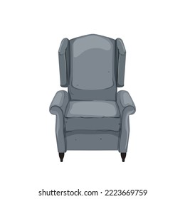 decor armchair chair cartoon. decor armchair chair sign. isolated symbol vector illustration