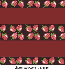 decor background with strawberries