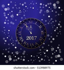decor chiming clock, happy new year