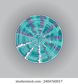 Decor contemporary artistic decorative circle pattern ceramic plate abstract pottery dish plate pattern design in vector decorative handmade ceramic, wall art, interior decoration gift, home decor,  