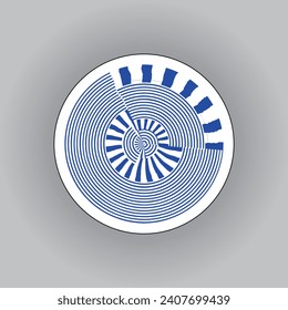 Decor contemporary artistic decorative circle pattern ceramic plate abstract pottery dish plate pattern design in vector decorative handmade ceramic, wall art, interior decoration gift, home decor,  