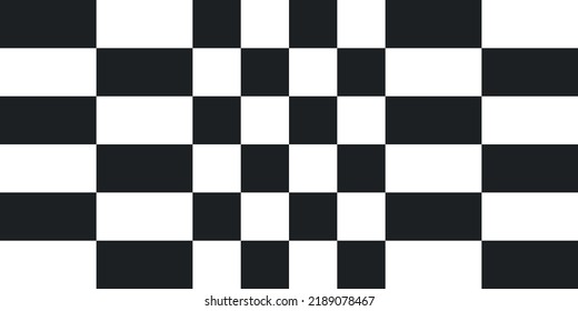 Decor design of checkered alternating cells. Checkerboard print design seamless and tiled.