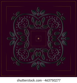decor elements symmetrically shaped dark gray geometric shapes of the elements Deco Abstract