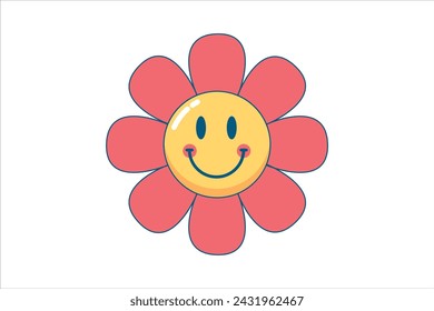 Decor Face Smile Sticker Design