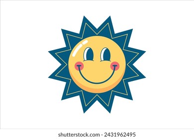 Decoración Cara Sonrisa Sticker Diseño