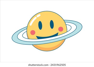 Decor Face Smile Sticker Design