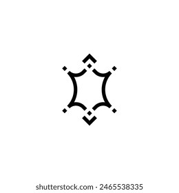 decor, figure, hexagon, epic geometric symbol simple logo vector