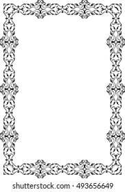 Decor fine page isolated on white