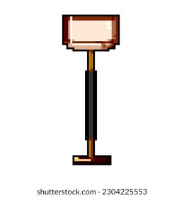 decoración lámpara de pie juego píxel arte vector retro. lámpara de pie con decoración de bits. ilustración vintage antigua