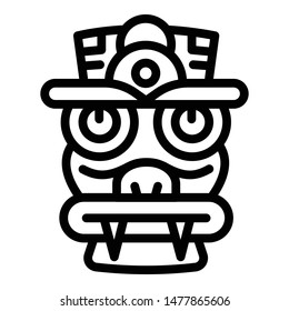 Decor idol icon. Outline decor idol vector icon for web design isolated on white background