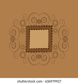 Decor for invitations, greeting cards, certificate.