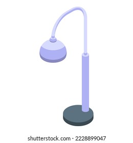 Decor lamp icon isometric vector. Stand furniture. Home light