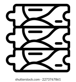 Decor material icon outline vector. Floor tile. Interior home