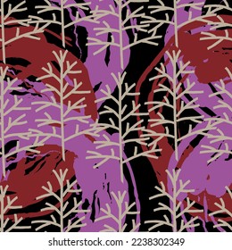 Decor pattern of floral ornament design.