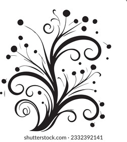 Decor plant vector images and white backgroud