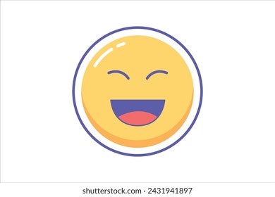 Decor Smile Face Sticker Design