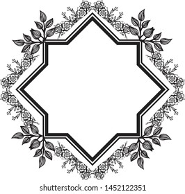 Decor of various greeting card, crowd flower and leaves. Vector