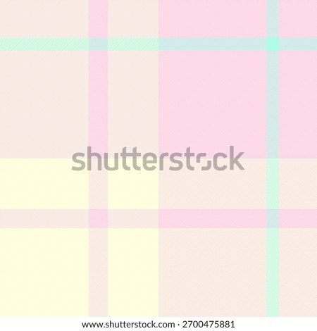 Decor vector tartan plaid, gift paper check background seamless. Customizable textile pattern fabric texture in light and light yellow colors palette.
