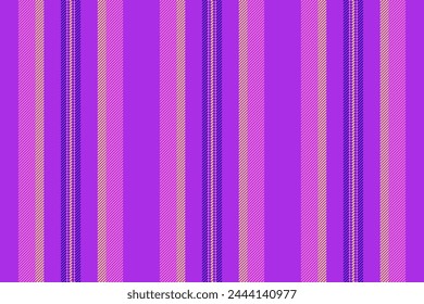 Dekorieren Hintergrund Streifenlinien, Web Muster Textilgewebe. Kurze Textur Vektorgrafik vertikal nahtlos in lila und rosa Farbe.