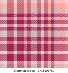 Decorar tela de Vector a cuadros, patrón textil de textura forrada. Sitio web tartán de fondo a cuadros sin fisuras en rosa y paleta de colores claros.