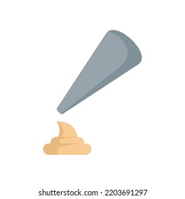 Decorate confectionery icon. Flat illustration of decorate confectionery vector icon isolated on white background