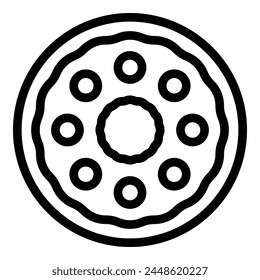 Decorate cook nozzle icon outline vector. Confection tip. Frosting tool