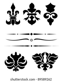 decorate design elements set