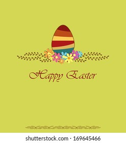 Decorate with Easter egg with space for text