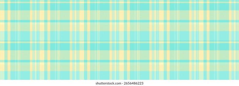 Decorar o padrão de fundo da textura, cheque sem costura tecido expressivo. Nyc xadrez tartan vetor têxtil na paleta de cores azul-petróleo e amarelo.