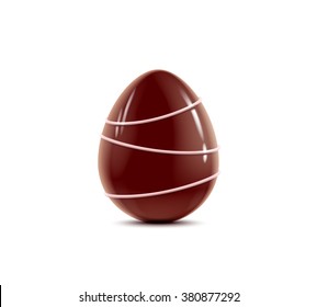 Decorated chocolate egg